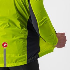 Castelli větrovka Squadra Stretch Jacket Electric Lime/Dark Gray žlutá 3XL