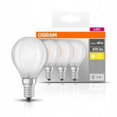 Osram LED žárovka E14 BALL 4W = 40W 2700K OSRAM 3PAK