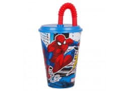 Alum online Kelímek s brčkem 430 ml - Spiderman
