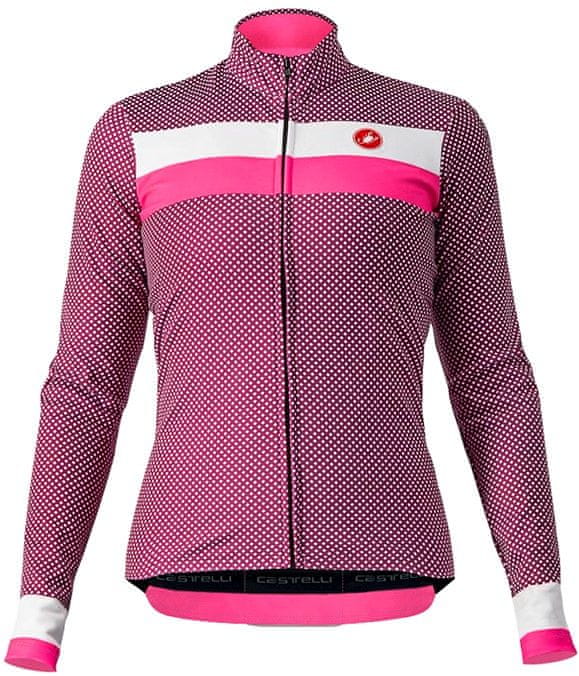 Castelli dámský cyklistický dres Volare LS Jersey růžová M