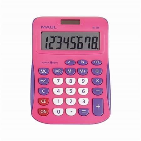 MAUL Kalkulačka "MJ 550", růžová-fialová, stolní, 8 číslic, 7263422