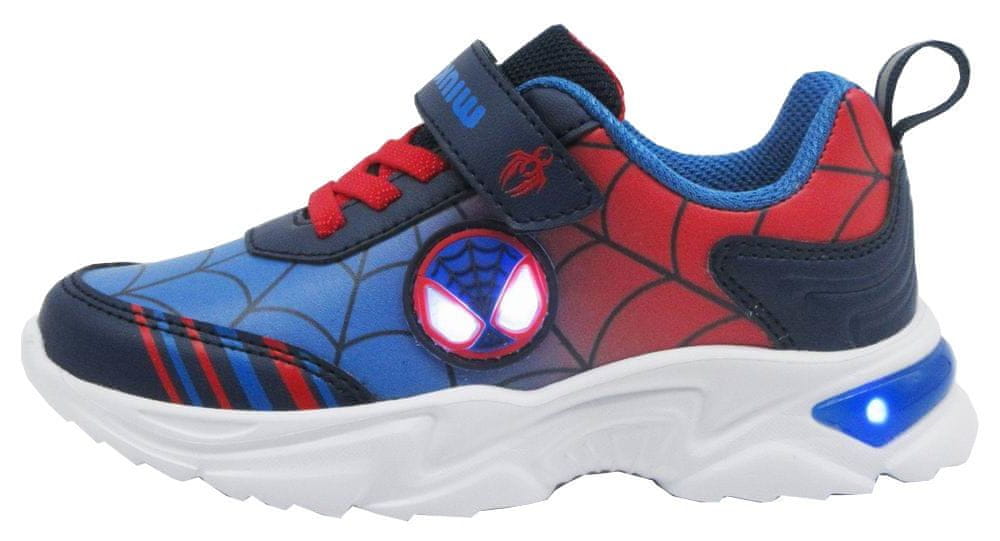Levně Wink chlapecké svítící tenisky Spiderman FE22688-1-2 modrá 32