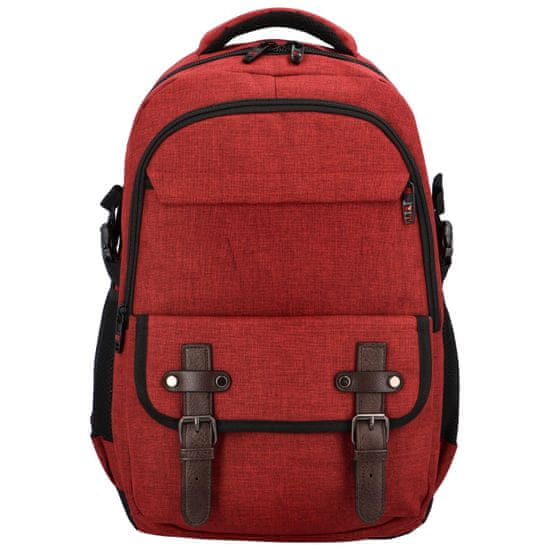 Newberry Stylový univerzální látkový batoh Keti, červená