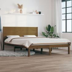 Vidaxl Rám postele medově hnědý masivní dřevo 120x190 cm malé 2lůžko