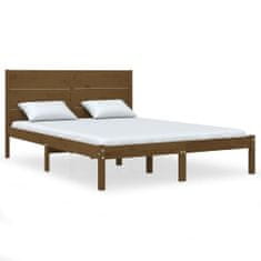 Vidaxl Rám postele medově hnědý masivní dřevo 120x190 cm malé 2lůžko