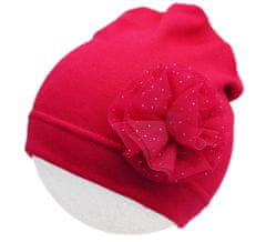 ROCKINO Dívčí čepice vzor 5117 - růžová, 50 velikost