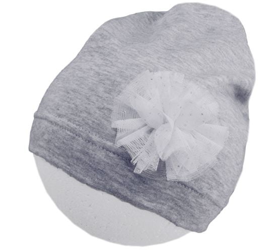 ROCKINO Dívčí čepice jaro/podzim vzor 5117 - šedá
