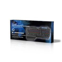 Nedis GKBD400BKUS kovová mechanická herní klávesnice COATYSS / RGB podsvícení / USB 2.0 / US layout