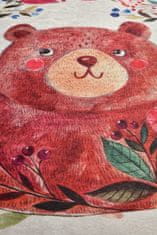 Conceptum Hypnose Dětský kulatý koberec Bears Garden 140 cm vícebarevný