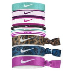 Nike MIXED HAIRBANDS 9 PK, WASHED TEAL/SANGRIA/ACTIVE PINK | UNI