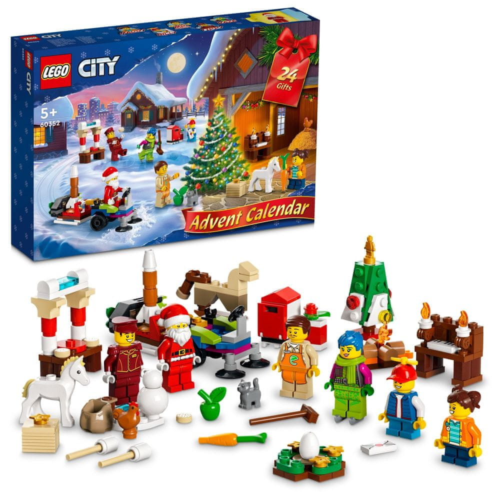 LEGO City 60352 Adventní kalendář - rozbaleno