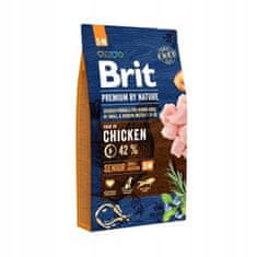 Brit Premium By Nature Senior Small/Medium Chicken 8 kg granule pro starší psy malých a středních plemen s kuřecím masem