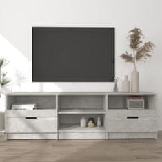 Greatstore TV skříňka betonově šedá 150 x 33,5 x 45 cm kompozitní dřevo