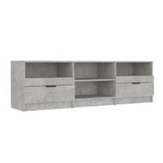 Greatstore TV skříňka betonově šedá 150 x 33,5 x 45 cm kompozitní dřevo