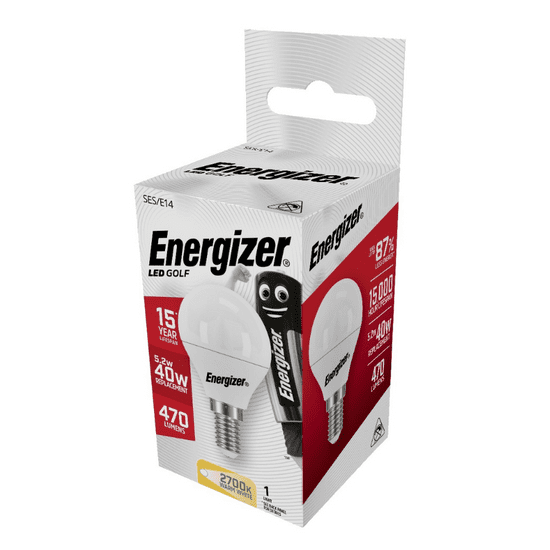Energizer LED Globe 5,9W, E14, 2700K, 470lm - Malá baňka
