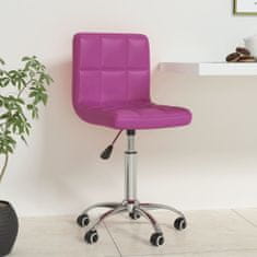 shumee Otočná kancelářská židle fialová umělá kůže