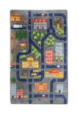 Conceptum Hypnose Dětský koberec Malé město 140x190 cm šedý