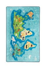 Conceptum Hypnose Dětský koberec Mapa 140x190 cm modrý