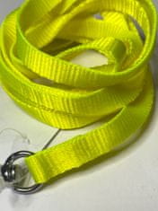 Palkar Vodítko z popruhu pro psy 150 cm x 10 mm neonově-žlutá