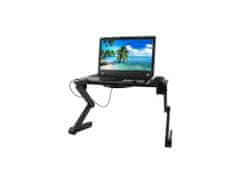 ShopJK Flexibilní stolek pod notebook s ventilátorem