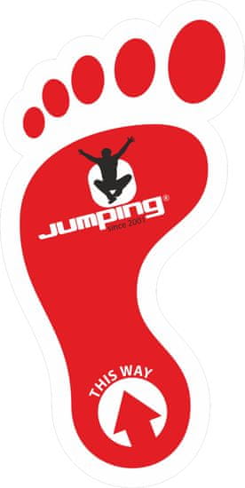 Jumping® Fitness Samolepící Nožička Barva: Černá