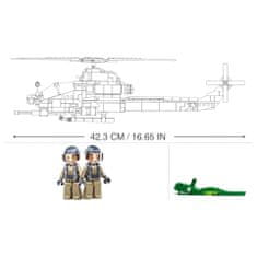 Sluban Army Model Bricks M38-B0838 Bitevní helikoptéra AH-1Z Viper