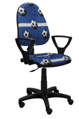 artofis dětská židle Argo fotbal modrá