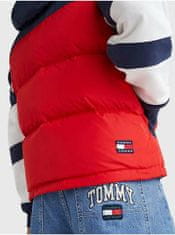Tommy Jeans Modro-červená pánská prošívaná vesta Tommy Jeans M