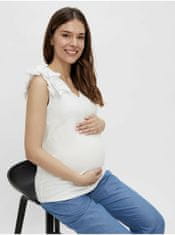 Mama.licious Bílé těhotenské tílko Mama.licious Elisa XL