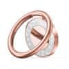 Magnetic Ring držák na mobil na prst, glitter růžový