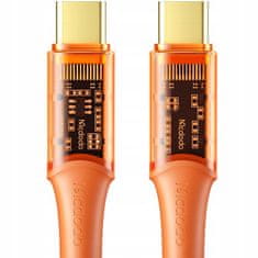 Mcdodo Telefonní kabel, výkonný, super rychlý, USB-C PD kabel, 100W, 1,8 m, oranžový, Mcdodo CA-2113