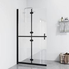 shumee vidaXL skládací sprchová stěna, polomatné sklo ESG, 70x190 cm