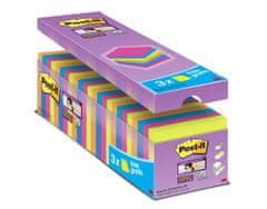 3M Samolepicí bloček "Super Sticky", mix barev, 76 x 76 mm, 24x 90 listů, 7100234515