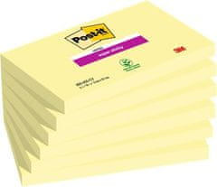 3M Samolepicí bloček "Super Sticky", žlutá, 76 x 127 mm, 6x 90 listů, 7100242801