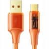 Telefonní kabel, výkonný, super rychlý, kabel USB-C, 100W, 6A, 1,8 m, oranžový, Mcdodo CA-2093