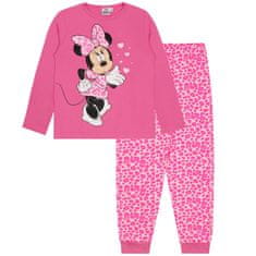 Disney Bavlněné pyžamo s kalhotami s růžovým leopardím vzorem, MINI MOUSE DISNEY, OEKO-TEX, 128