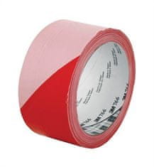 3M Bezpečnostní páska, samolepící, červeno-bílá, 50 mm x 33 m, 7100015266