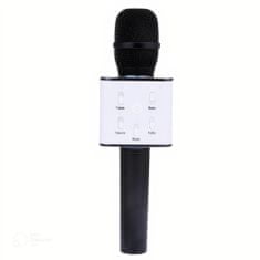 Karaoke bluetooth mikrofon s reproduktorem, černá E-191-CE