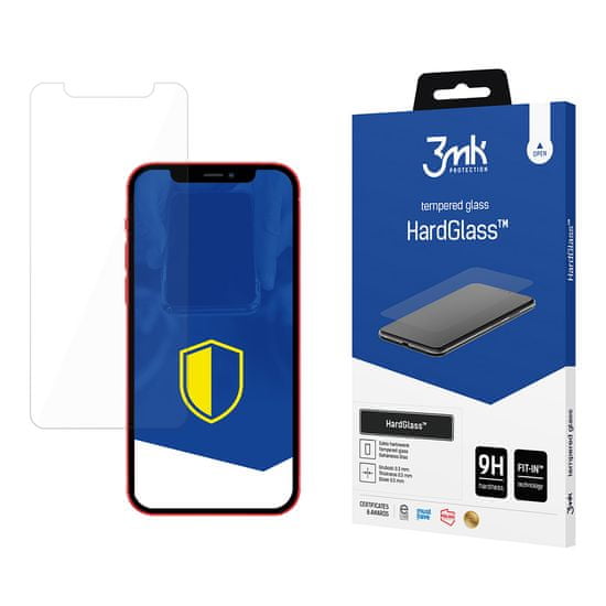 3MK HardGlass ochranné sklo pro Apple iPhone 12/iPhone 12 Pro - Černá KP21062