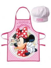 Javoli Dětská zástěra a kuchařská čepice Minnie Mouse Delicious