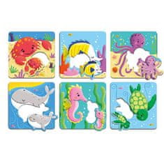 Mudpuppy Match-Up Puzzle - Mláďata z oceánu (12 dílků)