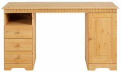 Danish Style Pracovní stůl Linde, 140 cm, borovice