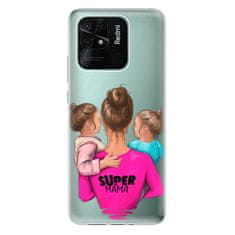 iSaprio Silikonové pouzdro - Super Mama - Two Girls pro Xiaomi Redmi 10C