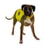 Reflexní vesta pro psa 56cm látková žlutá +