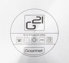G21 Sada nádobí Gourmet Miracle s cedníkem, 9 dílů, nerez/greblon