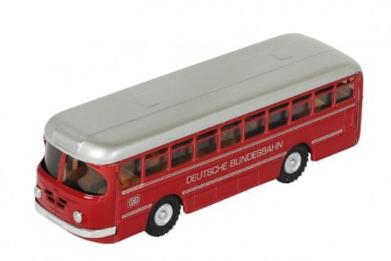 KOVAP Autobus Deutsche Bundesbahn kov 19cm červený v krabičce