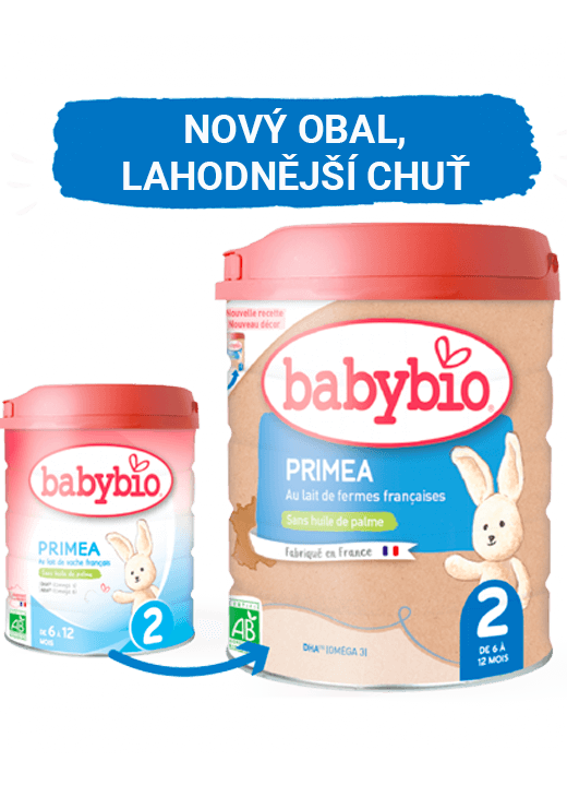 Levně Babybio PRIMEA 2 kojenecké bio mléko 800 g