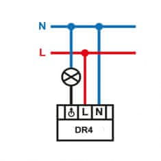 Elektrobock  DR4-LED-IR-bílá Dotykový a dálkový regulátor LED