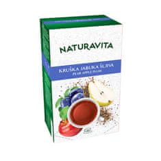 Naturavita Pear & Apple & Plum, ovocný čaj (20 sáčků)