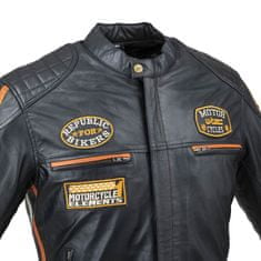 W-TEC Pánská kožená moto bunda Sheawen Classic Barva černá, Velikost L